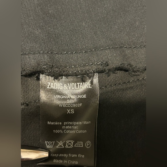 Zadig & Voltaire Virginia Grunge Military Skull Utility Jacket - Picture 8 of 11